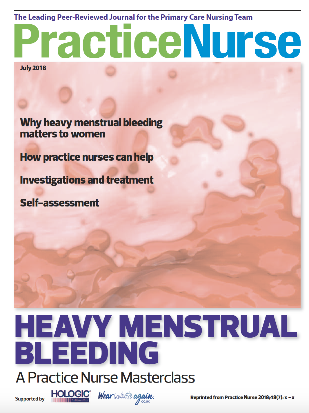 Practice nurse magazine: Heavy menstrual bleeding