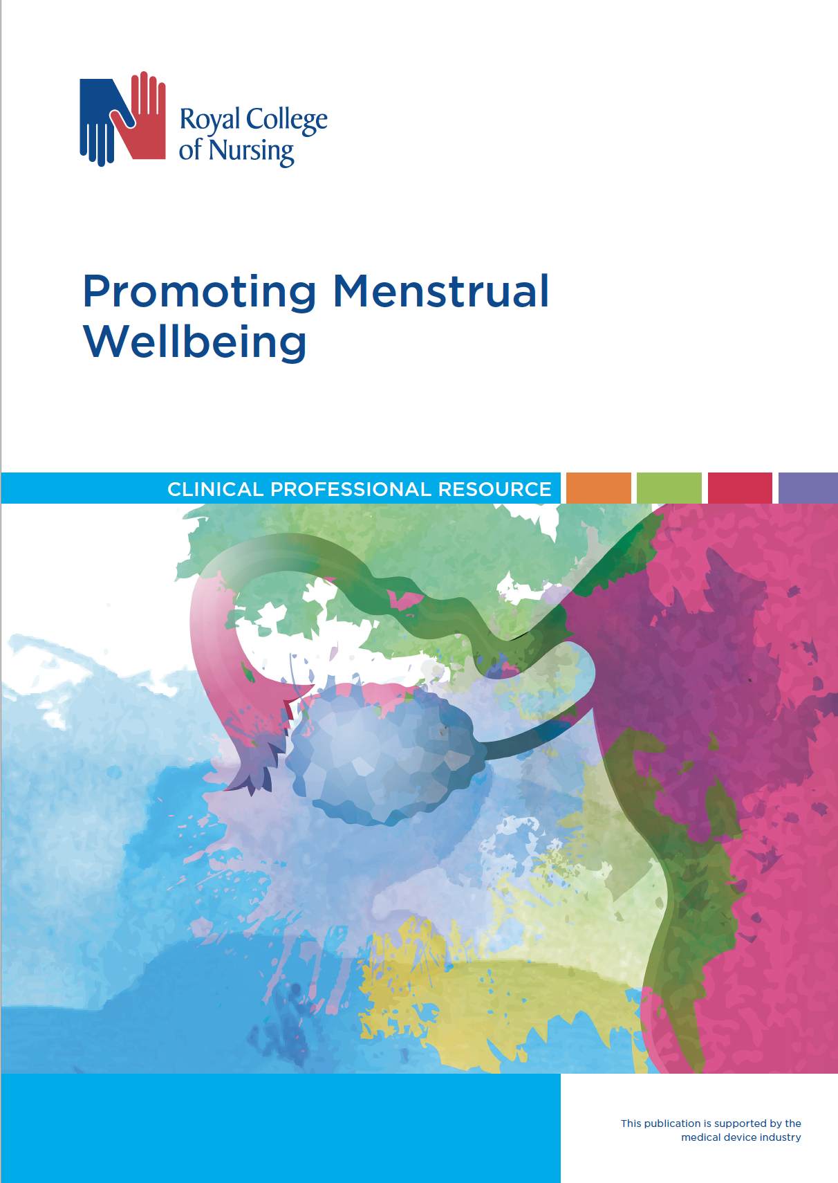 Text: promoting menstrual wellbeing